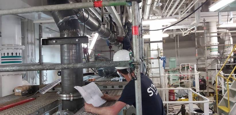 New installation of ballast water treatment system for Cernaval Group Shipyards